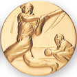Batter and Catcher Baseball Litho Medal Insert