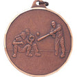2 Inch Diamond Cut Edge Baseball Batter and Catcher Medal