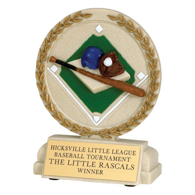 Baseball Cast Stone Trophy
