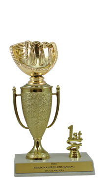 Baseball Glove 1st, 2nd and 3rd Place Award Cup Trophy
