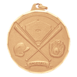2 Inch Diamond Cut Edge Baseball Medal