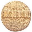 Gold Baseball Pin