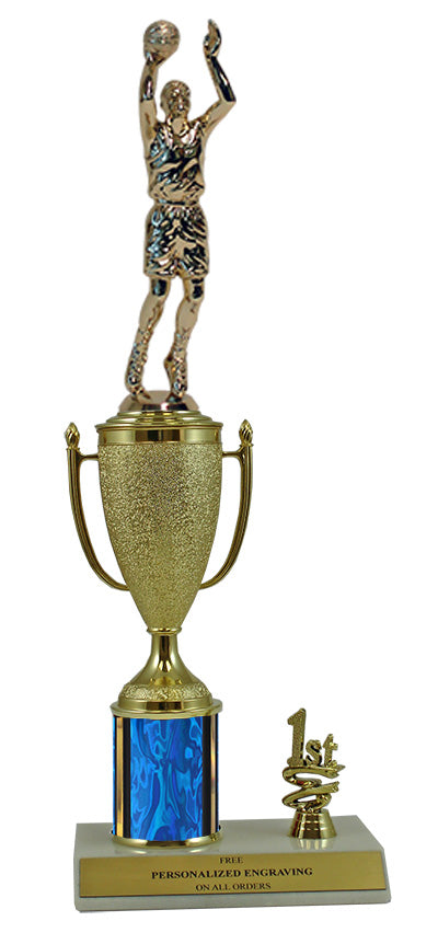 Elite Basketball 1st, 2nd and 3rd Place Award Cup & Column Trophy