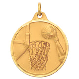 1 1/4" Basketball Hoop Medal
