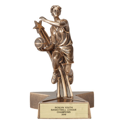 Girls Resin Basketball Trophy