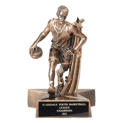 Boys Resin Basketball Trophy
