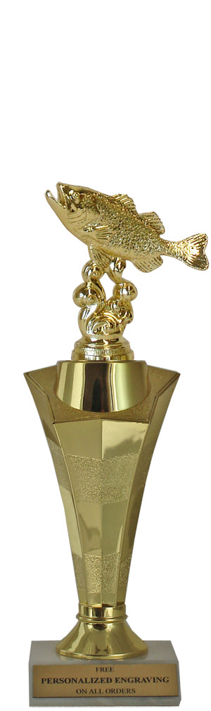 Bass Fish Star Column Trophy