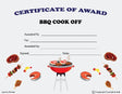 BBQ Cook-Off Award Certificate - Free Template