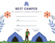 Best Camper Award Certificate (Boy) - Free Template
