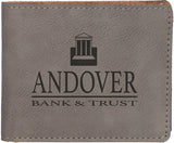 Laserable Leatherette Bifold Wallet