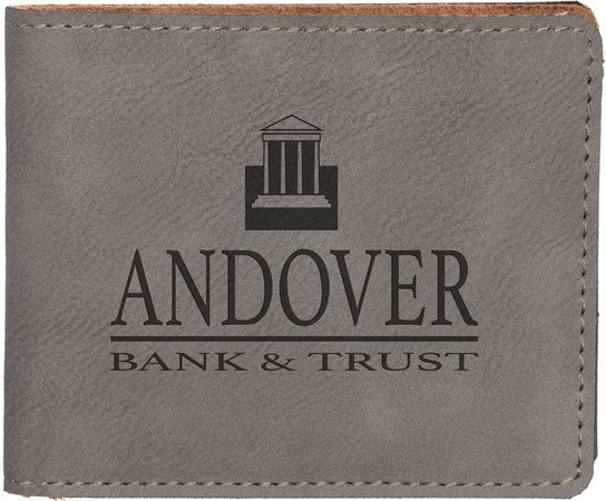Laserable Leatherette Bifold Wallet