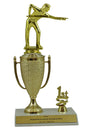 Billiards 1st, 2nd and 3rd Place Award Cup Trophy
