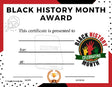 Black History Month Certificate - Free Template