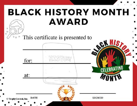 Black History Month Certificate - Free Template