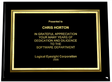 10" x 8" Black Piano Plaque