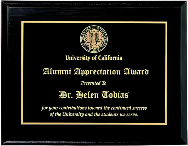 10" x 8" Black Award Plaque