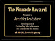 12" x 9" Black Award Plaque