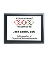 Black Wall Plaque - 10" x 8"