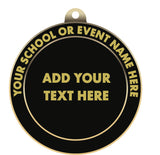 Blank Medal with Personalized Front Rim For Event Name