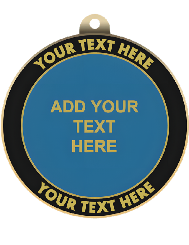 Blank Medal with Personalized Front Rim For Event Name