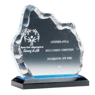 Blue Acrylic Iceberg Award