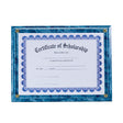 Blue Certificate Plaque