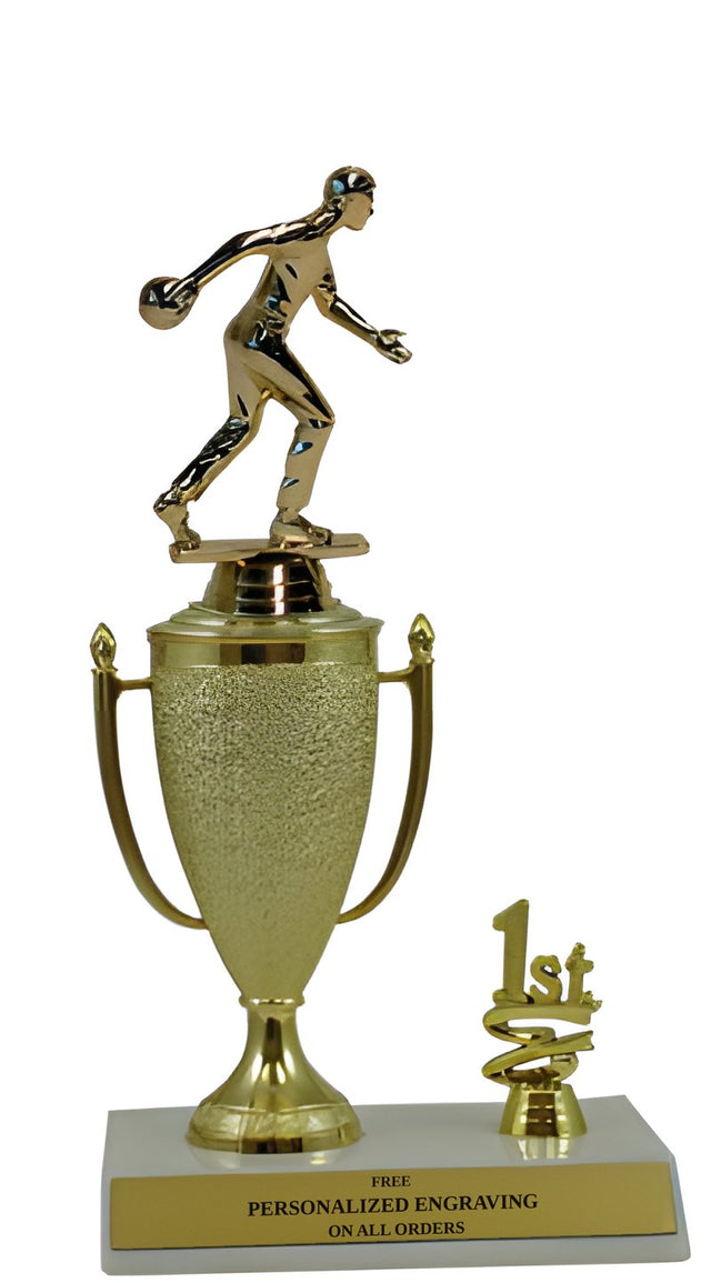 Bowling 1st, 2nd and 3rd Place Award Cup Trophy