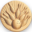 Gold Bowling (506651) Medal Insert Medal Litho Medal Insert