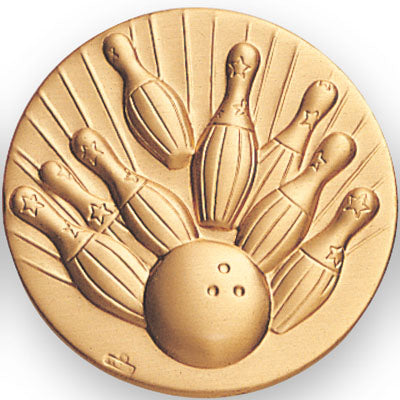 Gold Bowling (506651) Medal Insert Medal Litho Medal Insert