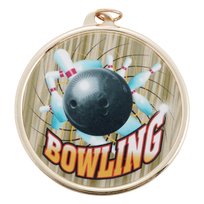 Color Bowling Medal (2 3/16 Inch)