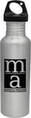 BPA Free Torpedo Collection Water Bottles - Silver