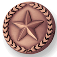 Bronze Star With Wreath - 7/8 Inch (BR Series)