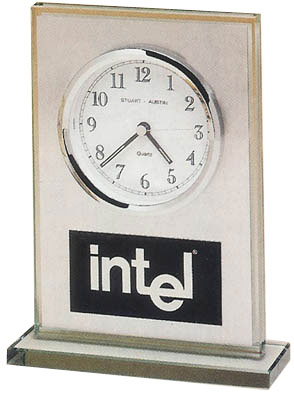 Brushed Aluminum Clock