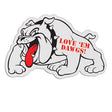 Bulldog Shaped Mascot Badge