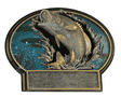 Burst-Thru Bass Fishing Trophy