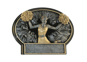 Burst-Thru Cheerleading Trophy