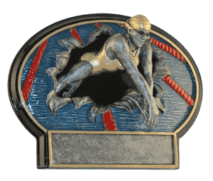 Girls Burst-Thru Swimming Trophy