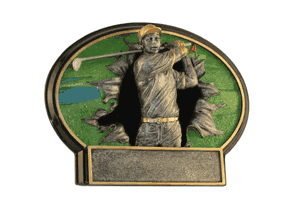 Boys Burst-Thru Golf Trophy