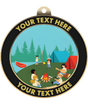 Camping Insert Medal with Personalized Rim