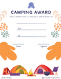 Camping Award Certificate - Free Template