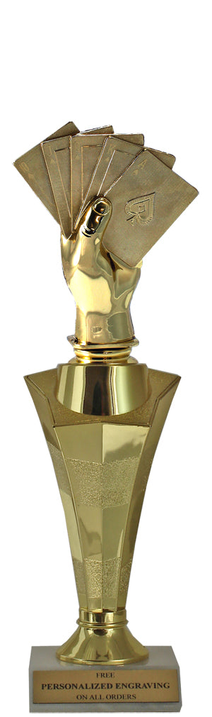 Cards / Poker Star Column Trophy