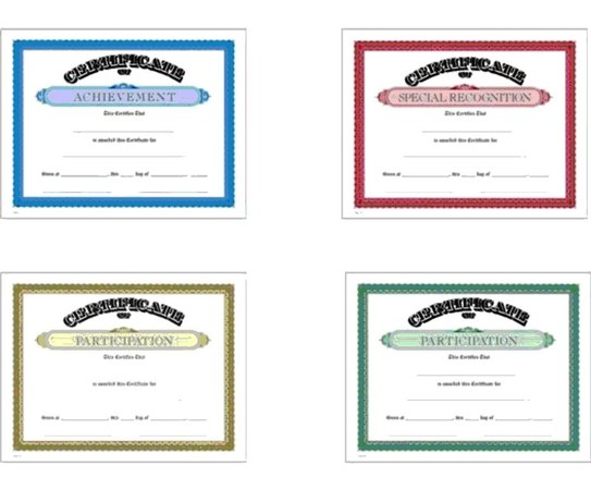 School Subject Certificate Awards