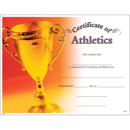 Certificate of Athletics