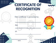 Award of Recognition Certificate - Free Template