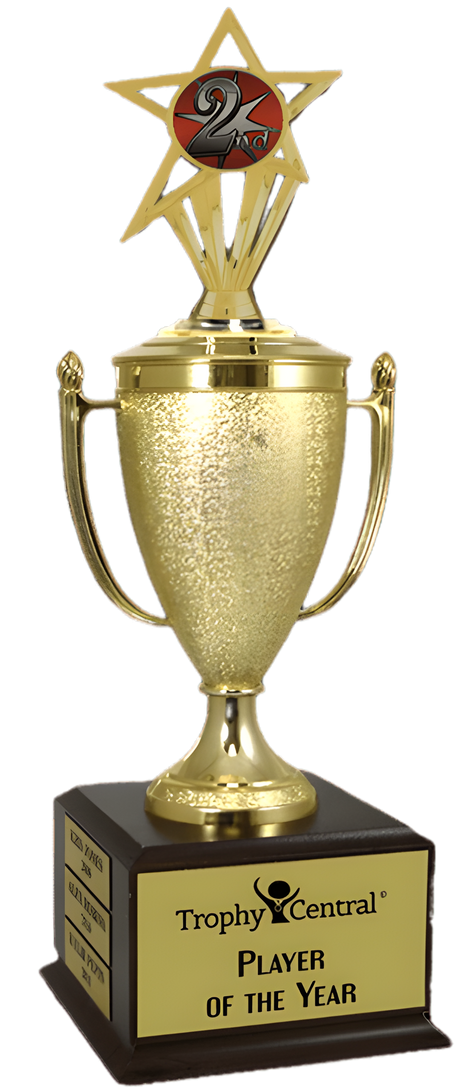 2nd Place Champion's Cup Trophy with Insert