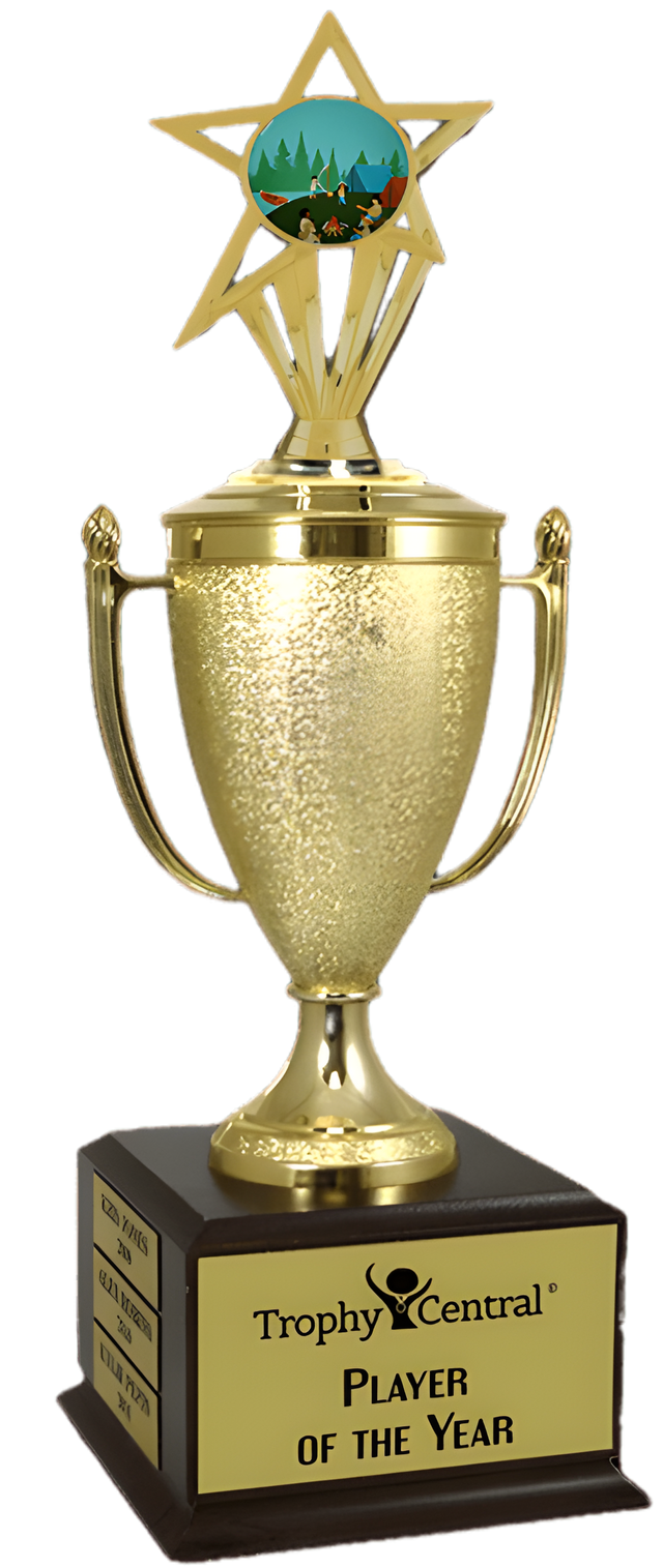 Camping Champion's Cup Trophy with Insert