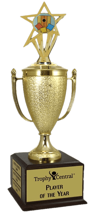 Cornhole Champion's Cup Trophy with Insert