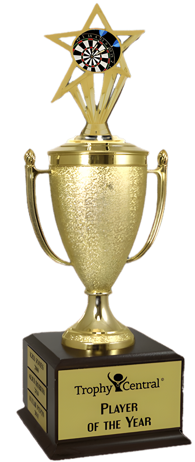 Darts Champion's Cup Trophy with Insert