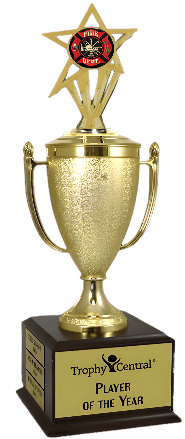 Fire Department Champion's Cup Trophy with Insert