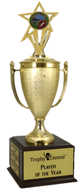 Football Champion's Cup Trophy with Insert